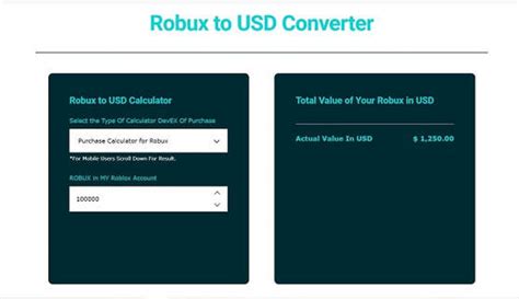 1 million robux to usd|Robux To USD Calculator (With USD To Robux) .